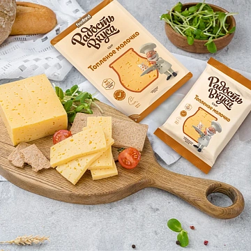 Сыр Радость вкуса Топленое молочко полутвердый нарезка 45%, 125г