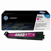 Картридж лазерный HP (CB383A) ColorLaserJet CP6015 и другие, №824A, пурпурный, оригинальный, ресурс