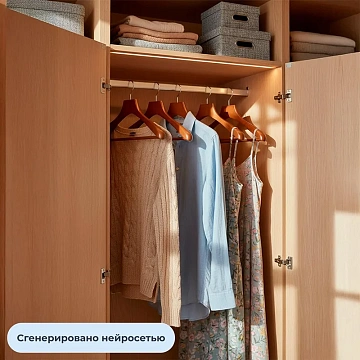 Вешалка-плечики WW_LH246/DL0883 дерев,перек,утолщ,встав р52-54 орех