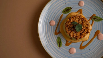 Тарелка Metro Professional Madleen Blue 26см, обеденная, 6шт/уп