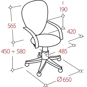 Кресло VB_EChair-225 PTW_TW11 сетка/ткань черный