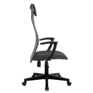Кресло офисное KB-8, ткань-сетка, темно-серое, TW-04/TW-12, 496676