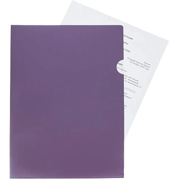 Папка уголок Attache Metallics А4 200мкм 4шт/уп (срн/зел/сер/син)