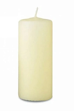 Свеча Metro Professional Столбовая слоновая кость лакированная, 6.3 x 15см