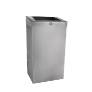 Мусорное ведро Merida Stella R KSM102R, 47л, матовый металлик, с конусным отверстием