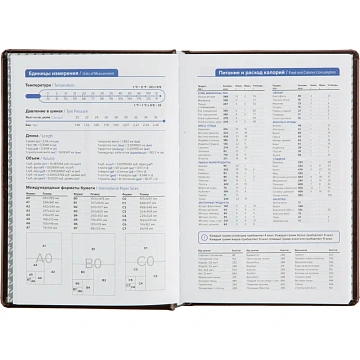 Ежедневник недатированный Attache Selection Gloss, А5,160л., корич,нат.кожа