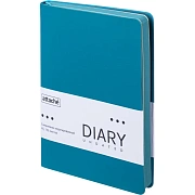 Ежедневник недатированный ATTACHE Soft touch А5, 140х200мм, 136л, бирюзовый