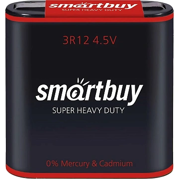 Батарейка Smartbuy солевая 3R12/1S 1шт/бл (SBBZ-3R12-1S)
