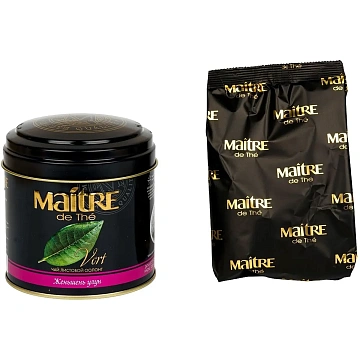 Чай Maitre зеленый Женьшень улун ж/б, 150г