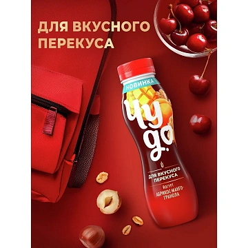 Йогурт питьевой Чудо Абрикос-манго-гранола 2.2%, 260г