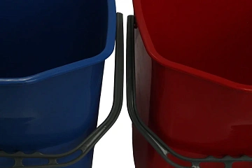 Тележка уборочная Vclean 2х20л, металлическая, с отжимом