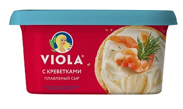 Сыр плавленый Viola с креветками 35%, 400г