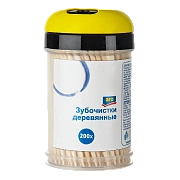 aro Зубочистки деревянные банка, 200шт