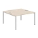 Стол 2-х местный XS6WST 1414 Бук Тиара/Серый 1400х1406х750 XTEN-S60