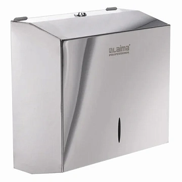 Диспенсер для полотенец LAIMA PROFESSIONAL INOX, (Система H3) V-сложения, нержавеющая сталь, зеркаль