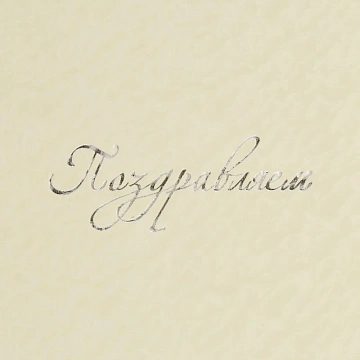 Папка адресная ПОЗДРАВЛЯЕМ белая