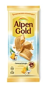 Шоколад белый Alpen Gold Пинаколада в белом шоколаде с фруктовыми кусочками, 80г