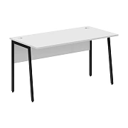 Стол прямой СП-3P Белый/Черный 1400х720х755 IMAGO PLUS