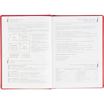 Ежедневник датированный 2026 А5+ VELVET красный 3-123/10