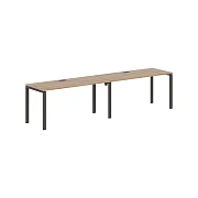 Стол 2-х местный EUWST 3167 Дуб Денвер светлый/Мокко 3126х670х750 EDIS