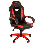 Кресло компьютерное BRABIX 'Blaze GM-162', TW/экокожа, черное/красное, 532580, 7083508