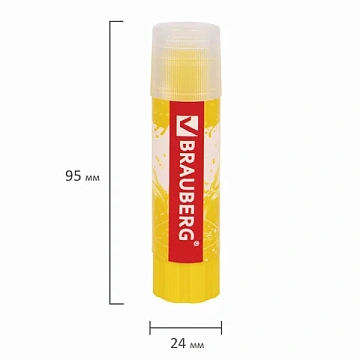 Клей-карандаш BRAUBERG 'Fresh Zone', 15 г, 227971