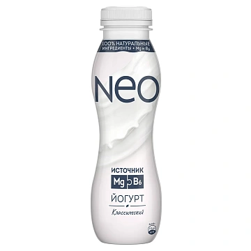 Йогурт питьевой Neo Классический без сахара 1.8%, 260г