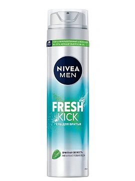 Гель для бритья Nivea Men Fresh Kick, 200мл
