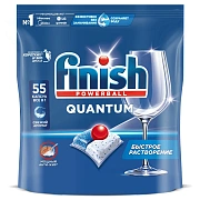 Капсулы для посудомоечной машины Finish Quantum, 55шт