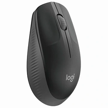 Мышь беспроводная LOGITECH M190, 2 кнопки + 1 колесо-кнопка, оптическая, черно-серая