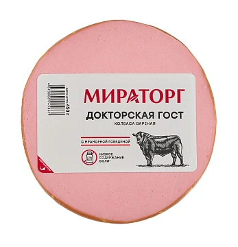 Колбаса Мираторг Докторская вареная, 450г
