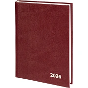 Ежедневник датированный 2026 Выбор есть, А5, 160л, бумвинил бордо