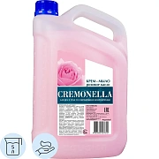Мыло-крем жидкое 5 л CREMONELLA 'Розовое масло', ПРЕМИУМ, перламутровое, из натуральных компонентов, 102219