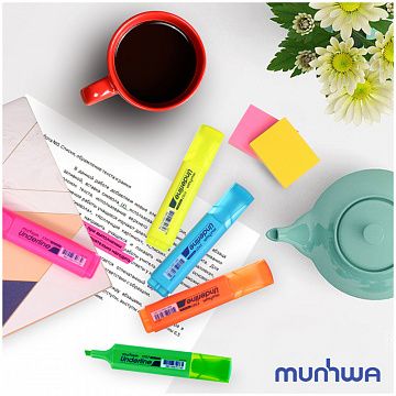 Текстовыделитель MunHwa 'UnderLine' розовый, 1-5мм