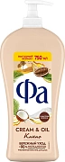 Крем-гель для душа Фа Cream&Oil какао, 750мл