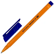 Ручка шариковая BRAUBERG 'ORANGE', СИНЯЯ, трехгранная, корпус оранжевый, узел 1 мм, линия письма 0,5 мм, 142402