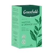 Чай GREENFIELD Natural Tisane 'Matcha & Orange Leaf' зеленый, 20 пирамидок по 1,8 г, 1754-08