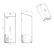 Диспенсер для мыла в картриджах Merida Stella R матовый, сенсорный, DSM109.R