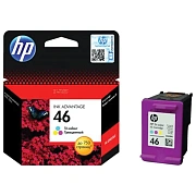 Картридж струйный HP (CZ638AE) DeskJet Ink Advantage 2020hc/2520hc №46, цветной, оригинальный, ресур