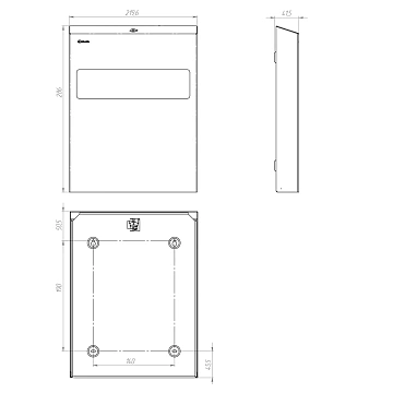 Диспенсер для покрытий на унитаз Merida Stella R GSM001.R, матовый, металлический