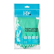 Перчатки Home Queen Profline латексные зеленые химически стойкие размер M