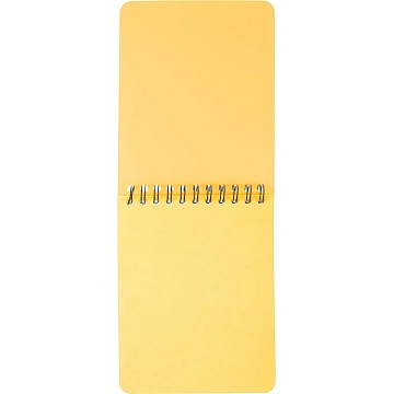 Блокнот А6,60л,кл,спир,пласт.обл,тонир.бл. Attache Bright colours Желтый