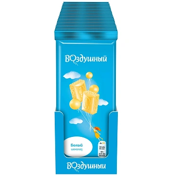 Шоколад Воздушный пористый белый, 80г