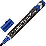 Маркер перманентный Think, круглый наконечник, толщина линии 1,5 мм, синий