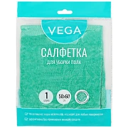 Тряпка для мытья пола Vega, микрофибра, 50*60см, индивид. упаковка