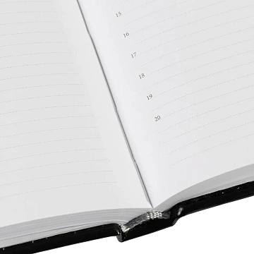 Ежедневник недатированный черн, А6, 100x150, 320стр, Agenda