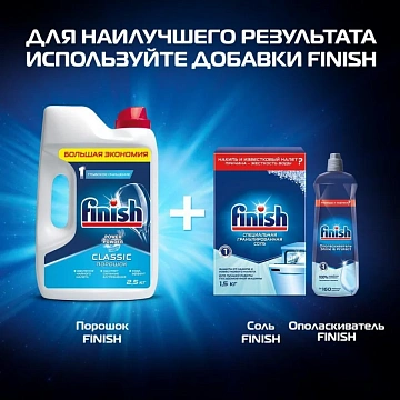 Порошок для мытья посуды в посудомоечных машинах 2,5 кг, FINISH (Финиш), 3011485
