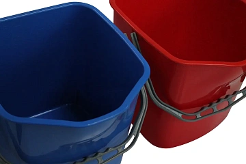 Тележка уборочная Vclean 2х20л, металлическая, с отжимом