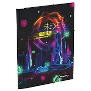 Папка на резинке Berlingo 'Futureal' А4, 600мкм, с рисунком