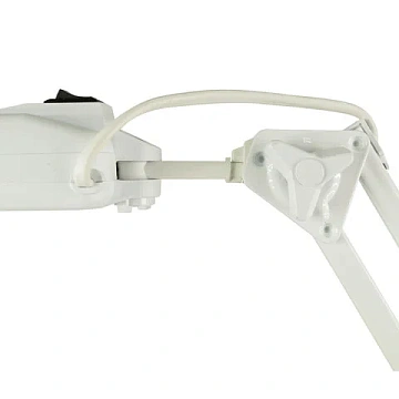 Настольная лампа светильник Дельта + на подставке, ЛЮМИНЕСЦЕНТНАЯ, цоколь 2G7, 11 Вт, белый